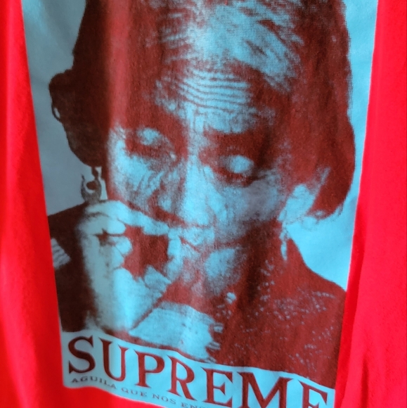 Supreme red Aguila tee - Picture 2 of 3